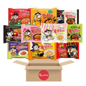 Samyang Korean Spicy Buldak Carbonara Instant Ramen Noodles – 10 Pack | Hot Chicken Flavour | Halal